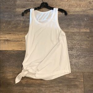 Lululemon white side tie tank